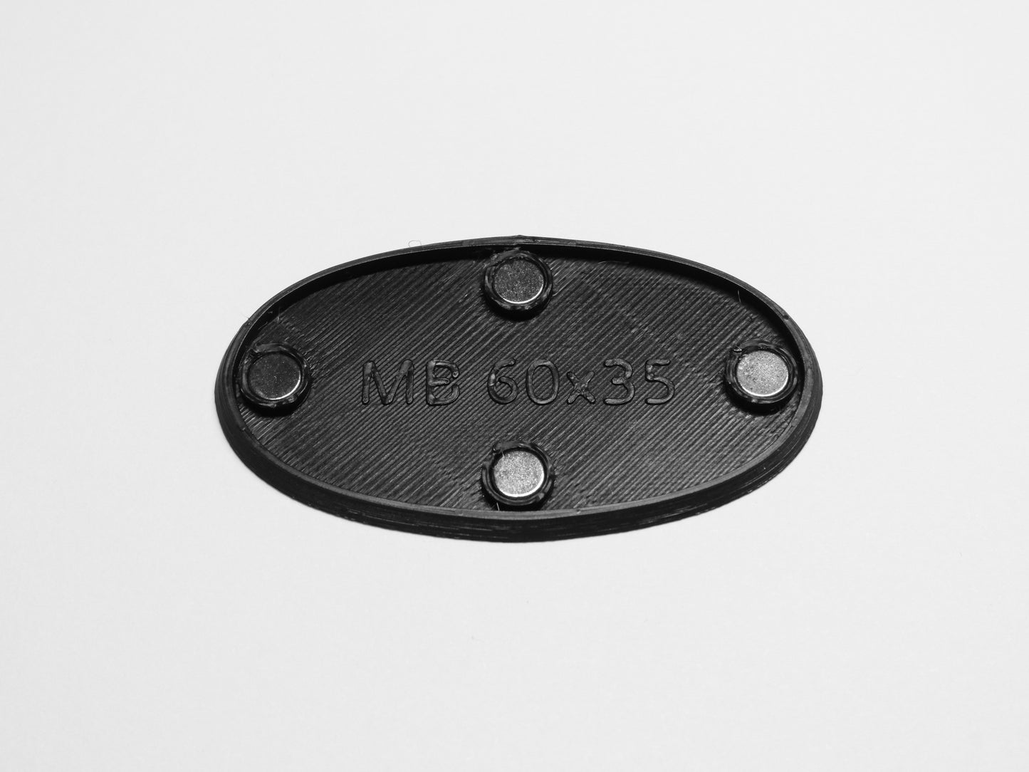 MagBase - 1 x 60x35mm Oval Base Insert and Magnets